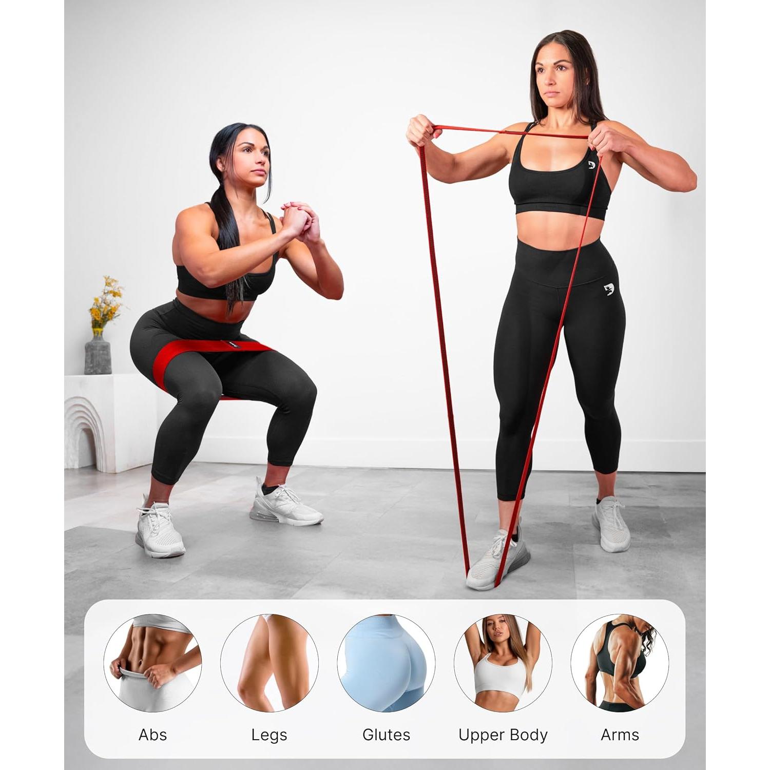 Bandas de Resistencia DMoose Fitness - Paquete de 6 Antideslizantes