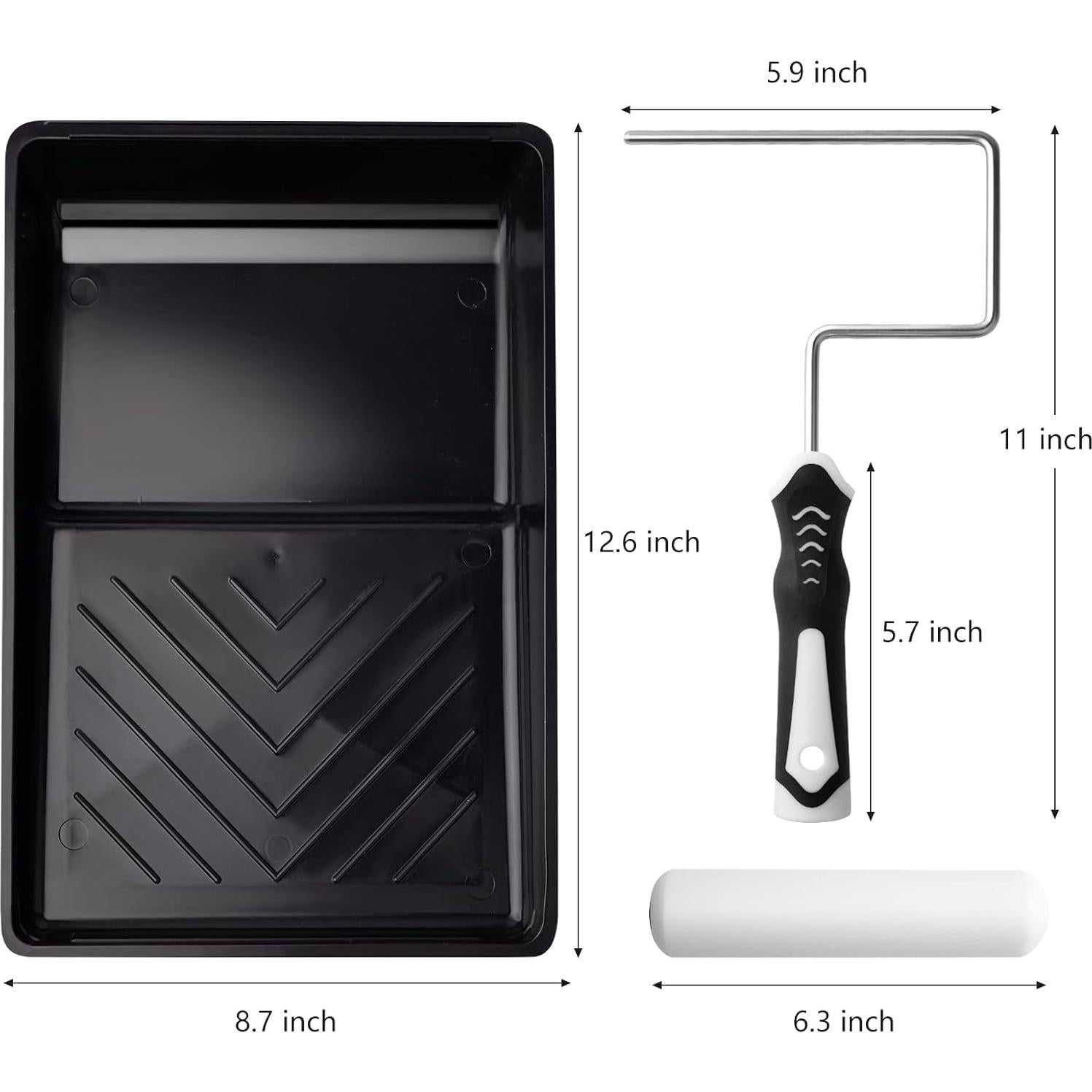 Kit de Rodillo de Pintura Mister Rui 6 Pulgadas Espuma Alta Densidad