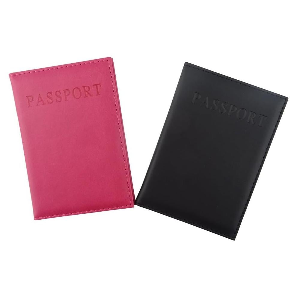 Funda de Pasaporte Honbay 2PCS Cuero Artificial Unisex