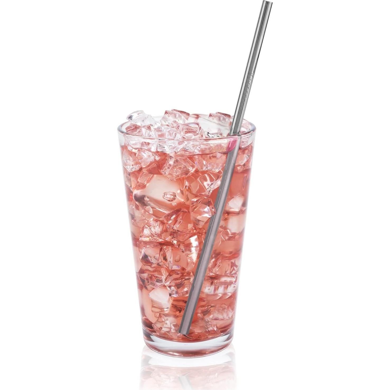 Pajilla de Acero Inoxidable TRUE 21.6 cm Reutilizable Plata