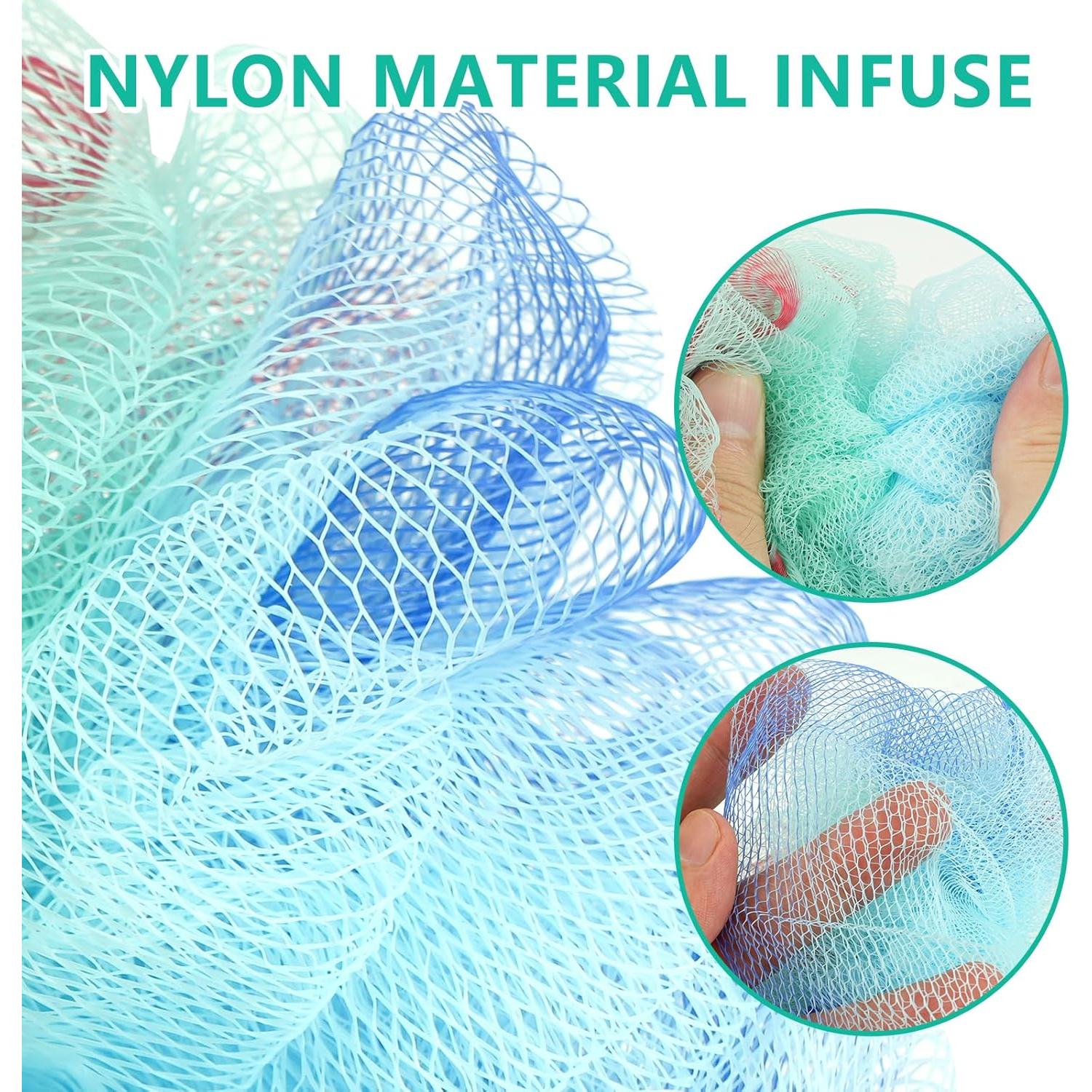 Paquete de 20 Esponjas de Ducha Lufa Aosevar 25cm Exfoliantes