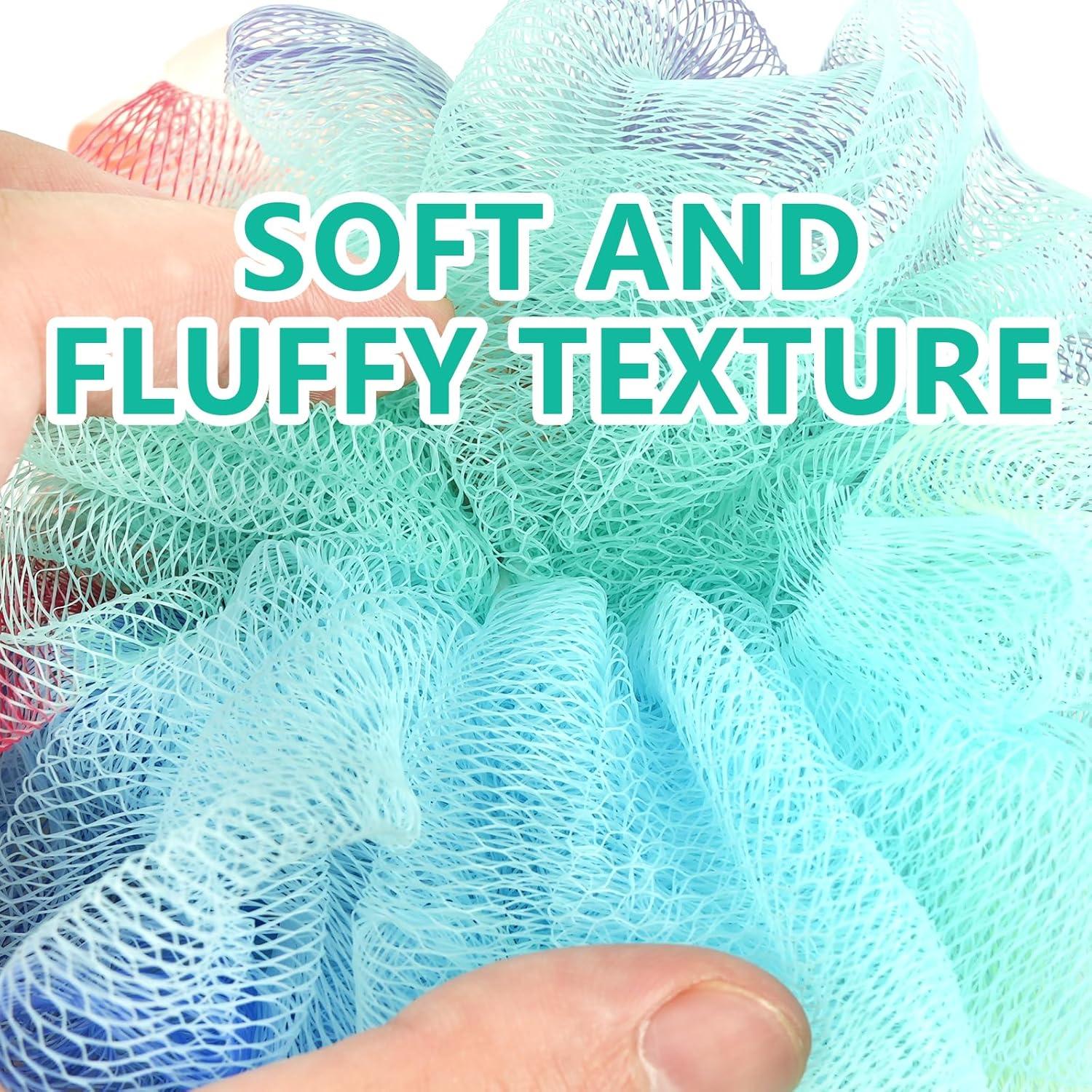 Paquete de 20 Esponjas de Ducha Lufa Aosevar 25cm Exfoliantes