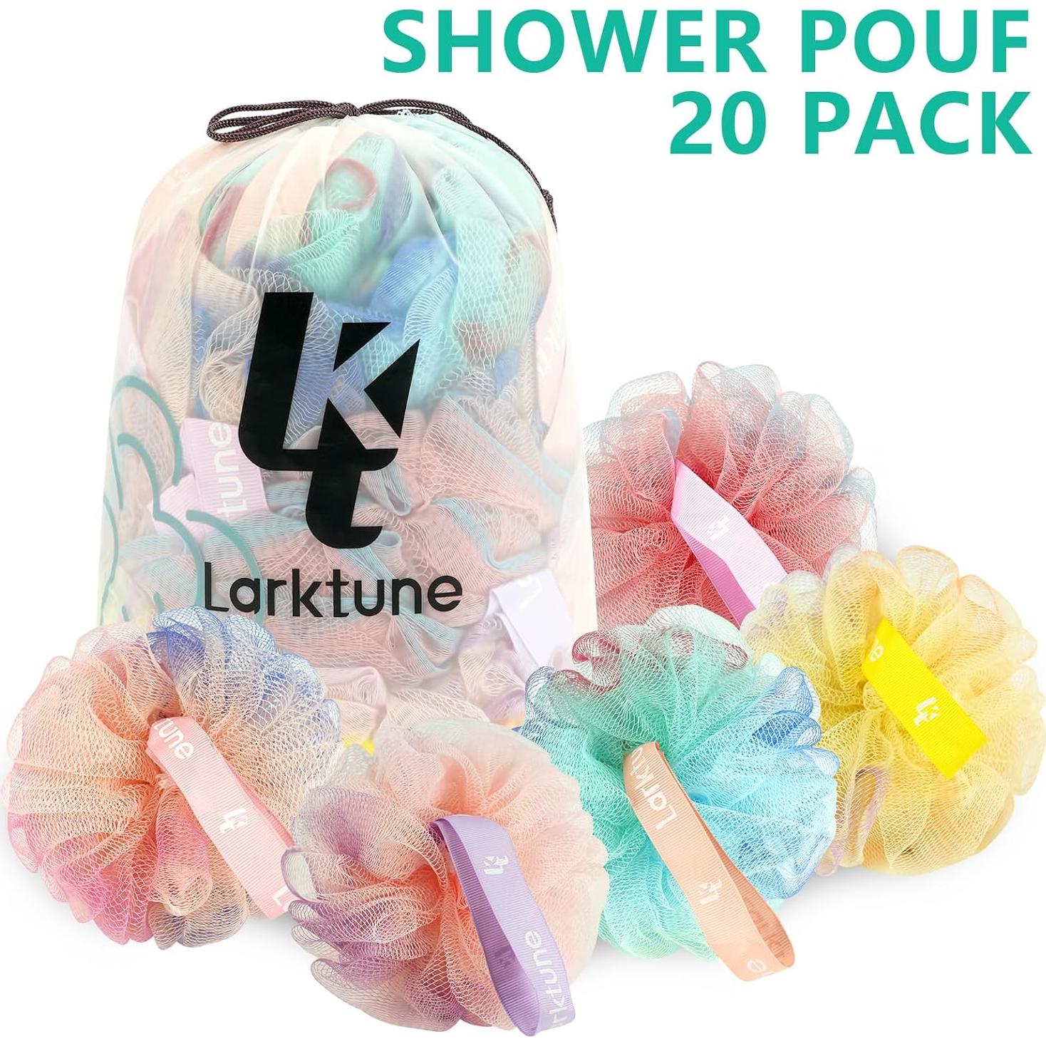 Paquete de 20 Esponjas de Ducha Lufa Aosevar 25cm Exfoliantes