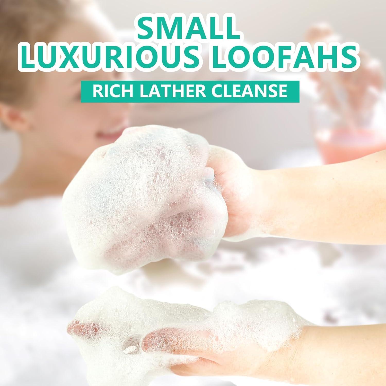 Paquete de 20 Esponjas de Ducha Lufa Aosevar 25cm Exfoliantes
