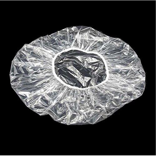 100 Gorras de Ducha Desechables KINGLAKE Plástico Transparente