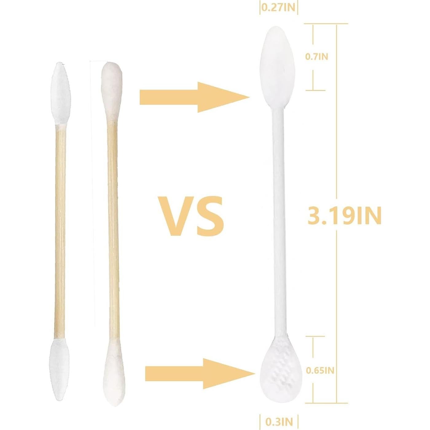 Hisopos de Algodón con Palitos de Papel SUIZWMOU 375pcs