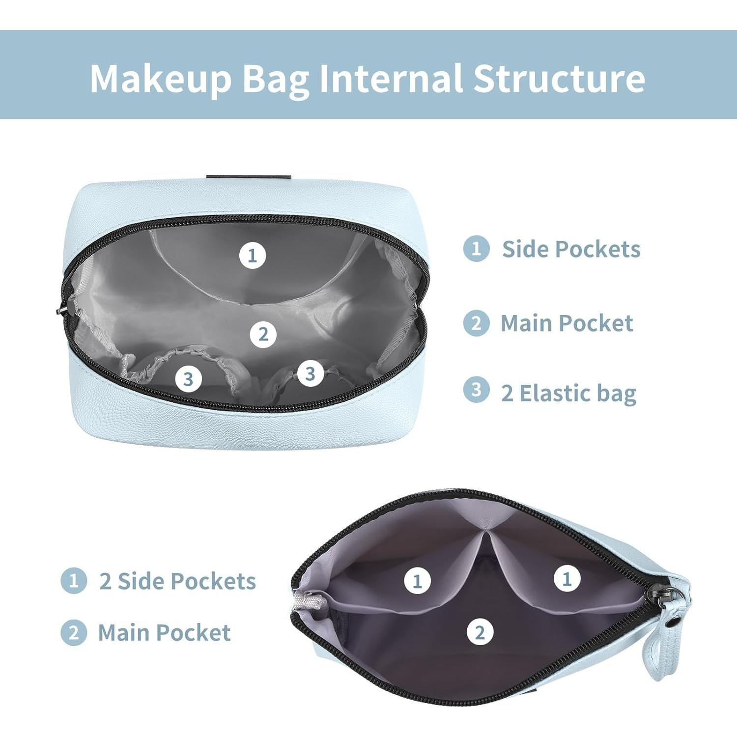 Bolsa de Maquillaje de Viaje MAANGE 22x14x6cm Cuero PU