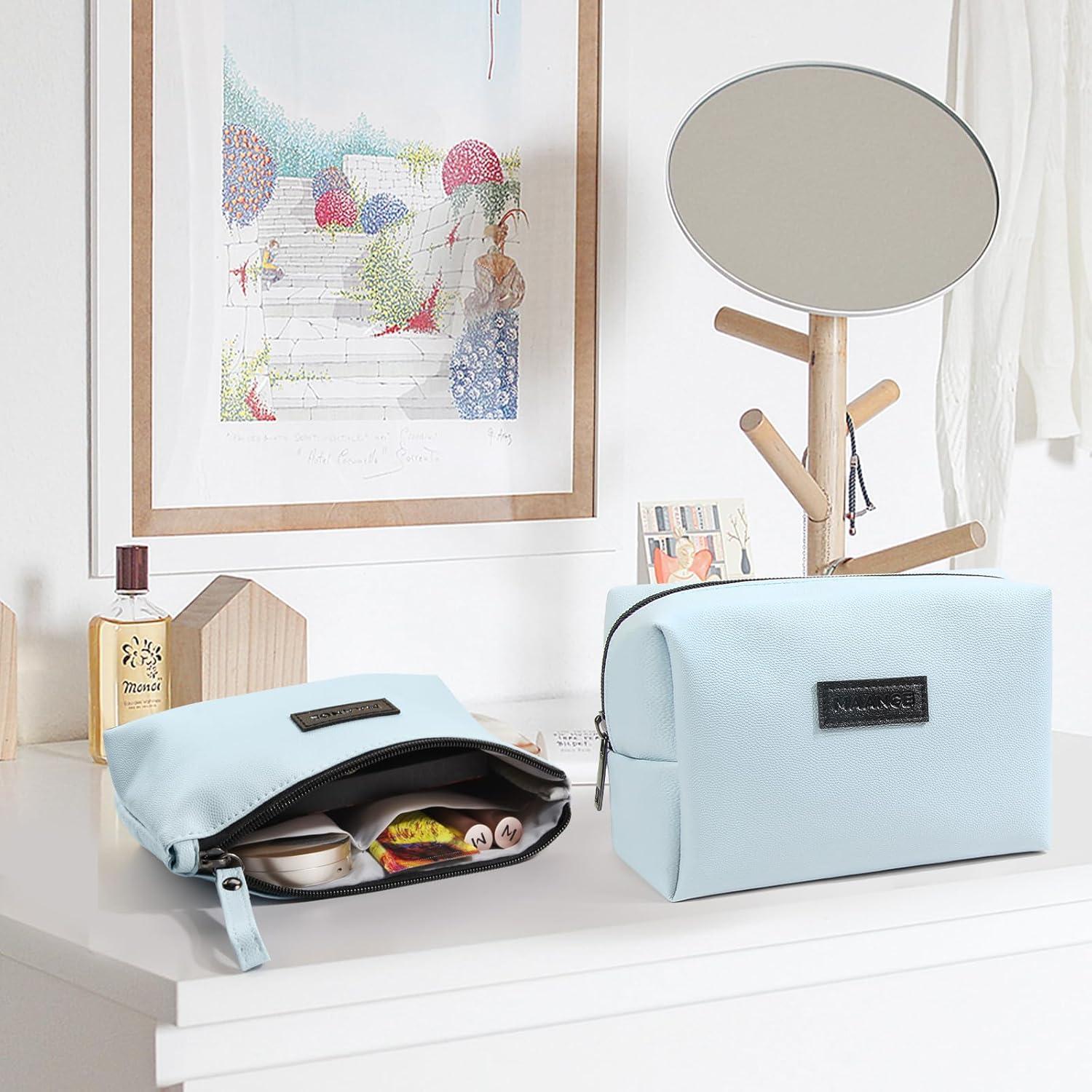 Bolsa de Maquillaje de Viaje MAANGE 22x14x6cm Cuero PU