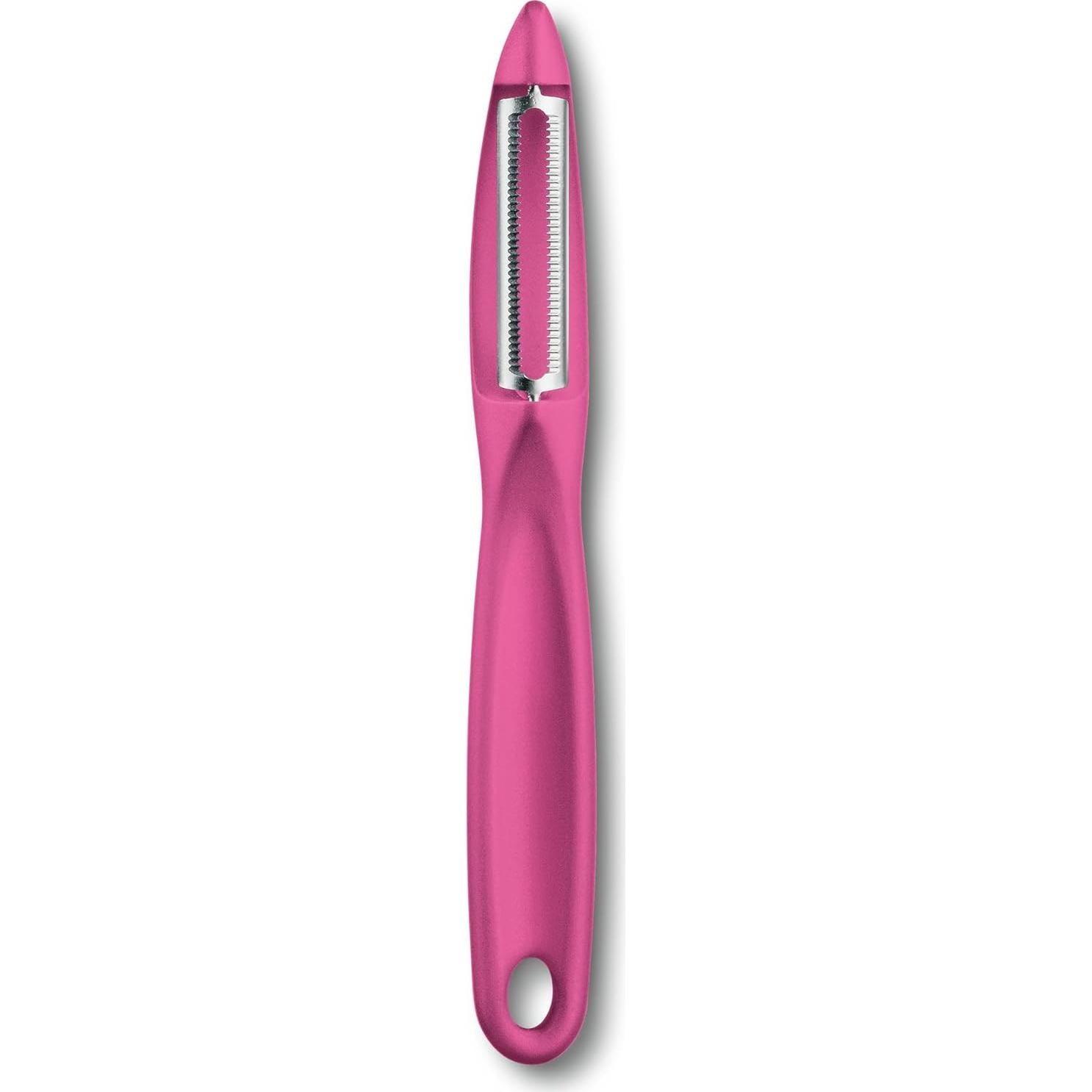 Pelador Serrado Victorinox Rosa - Acero Inoxidable Antideslizante