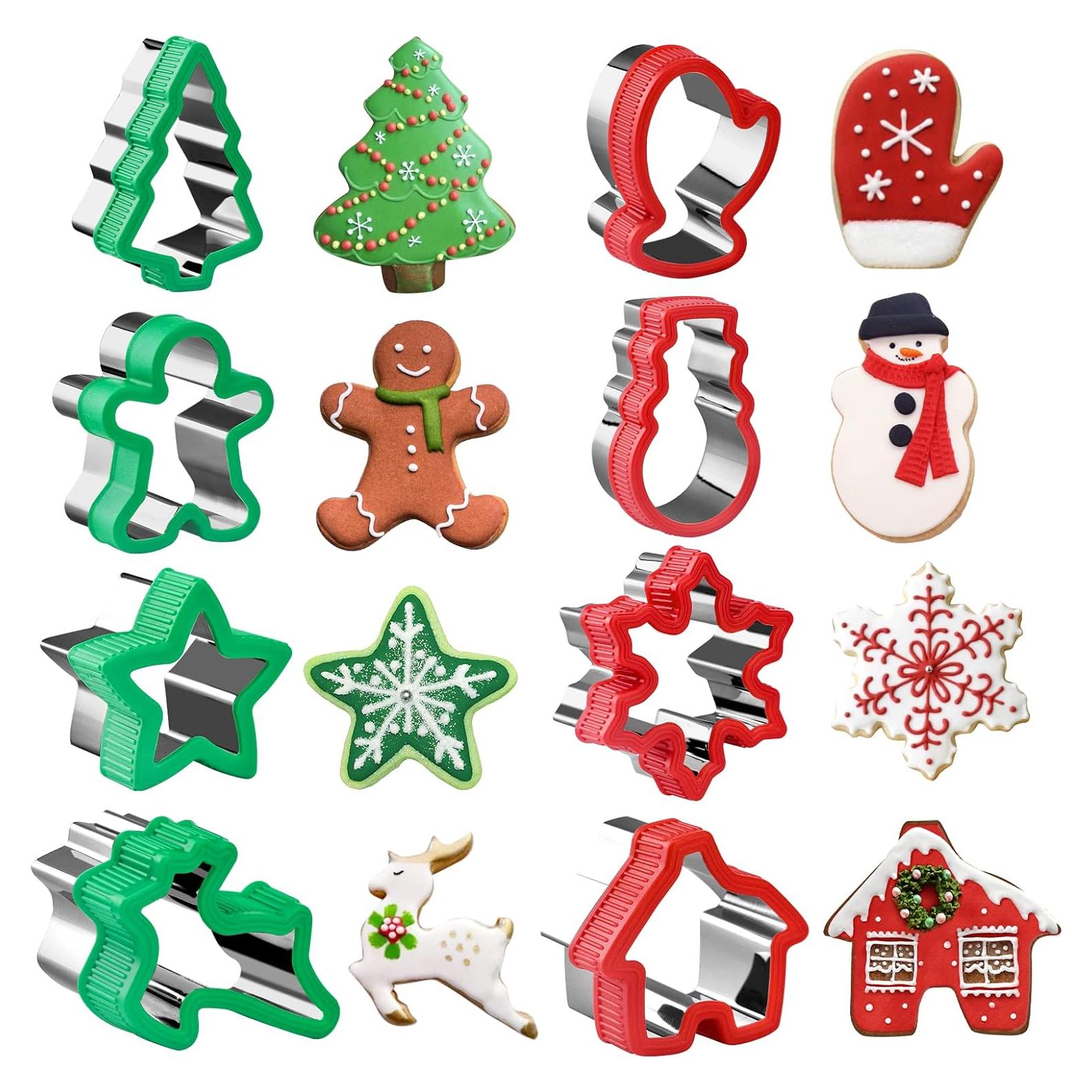 Juego de Cortadores de Galletas de Navidad Toekt - 8 Piezas