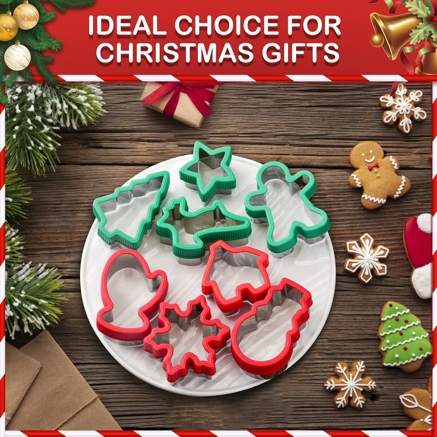 Juego de Cortadores de Galletas de Navidad Toekt - 8 Piezas