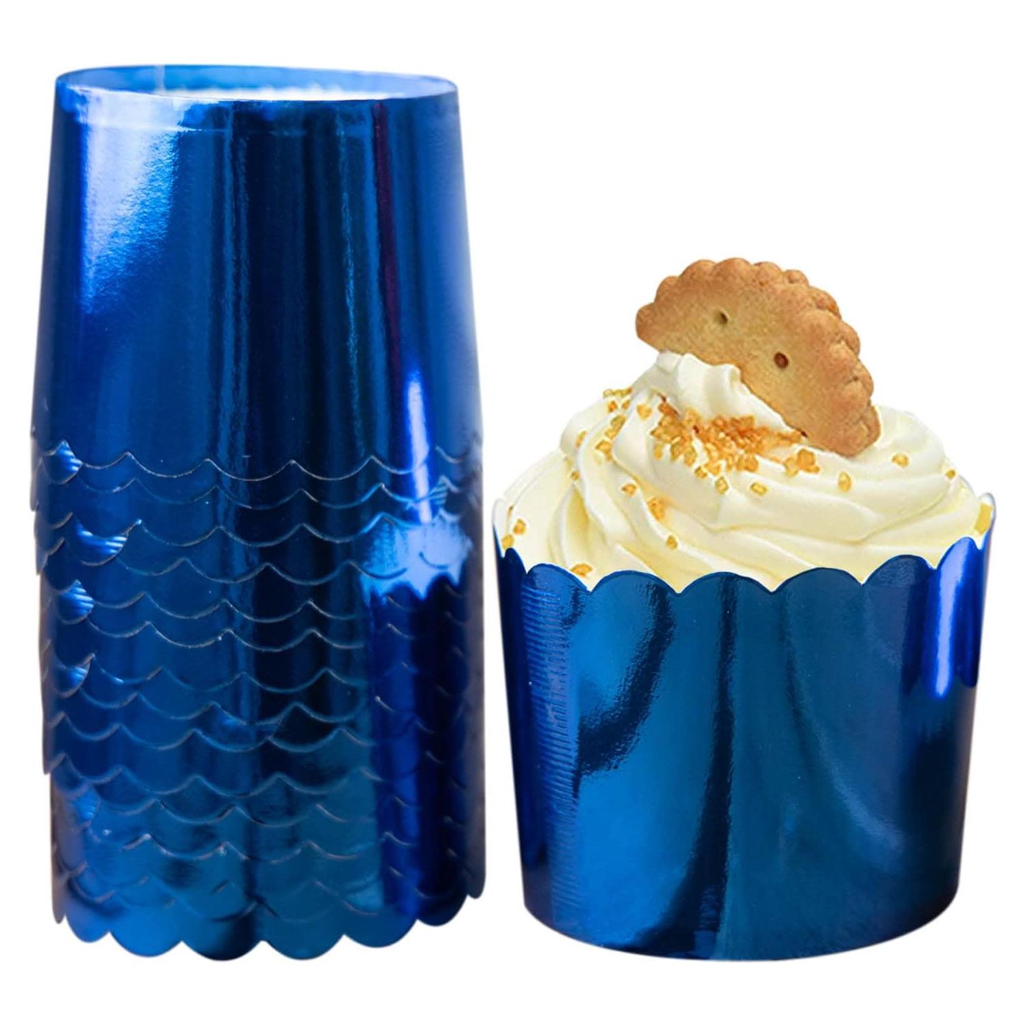 Cápsulas de Hornear Dootafy Azules 50pcs 6.98cm Desechables