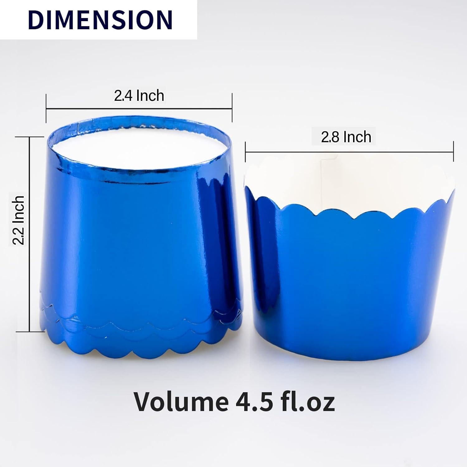 Cápsulas de Hornear Dootafy Azules 50pcs 6.98cm Desechables