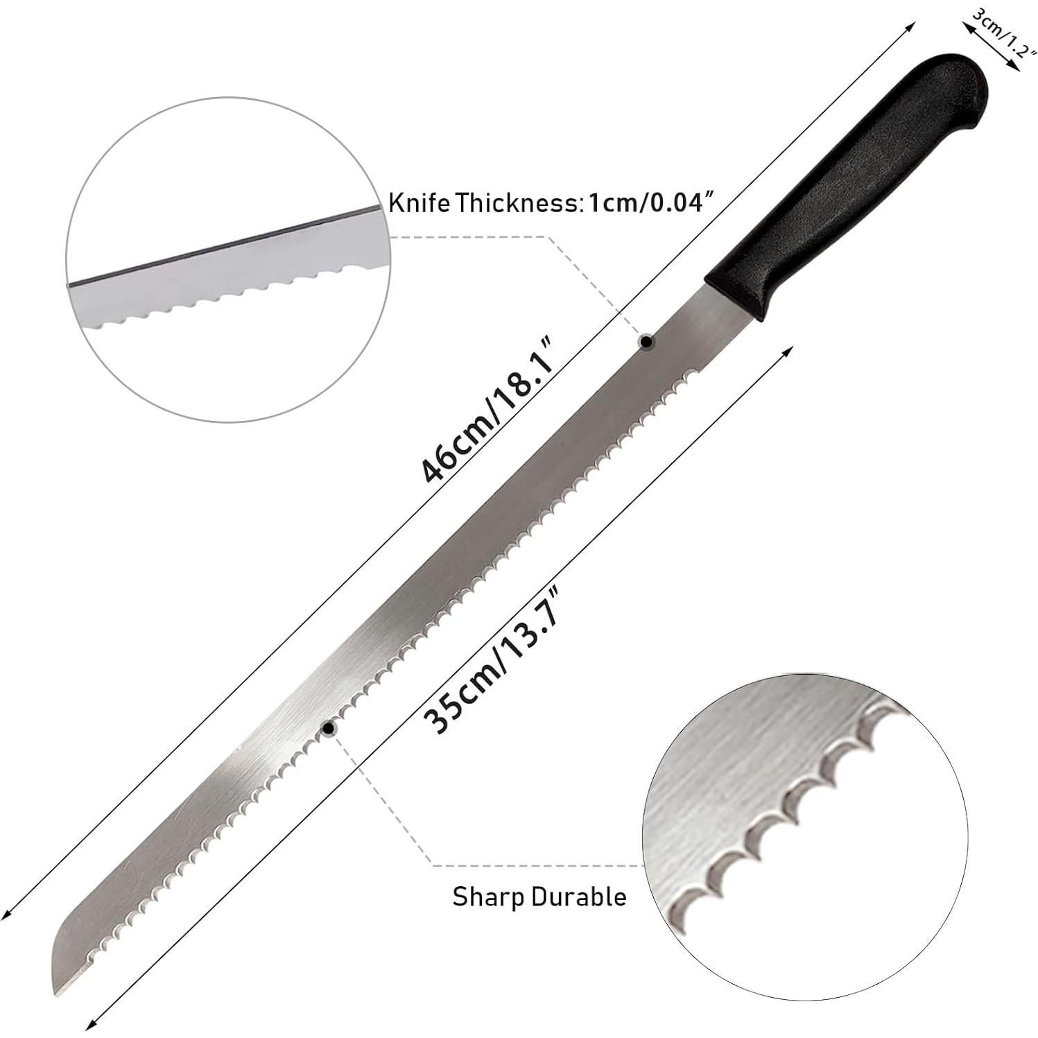 Cuchillo de Pan Serrado Kiss Core 46 cm Acero Inoxidable
