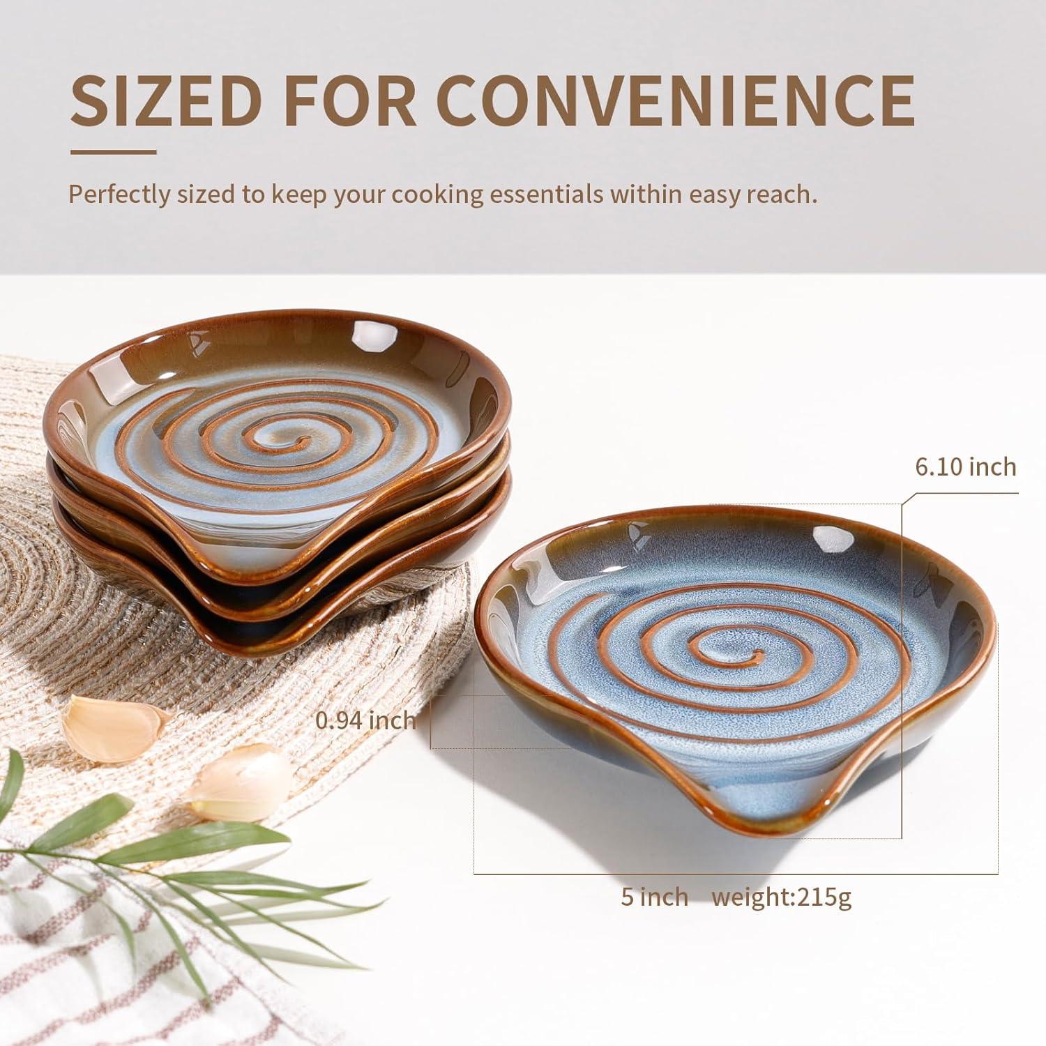 Soporte para Cucharas de Cerámica ANTIS'S HOME Azul 15.5x12.9cm