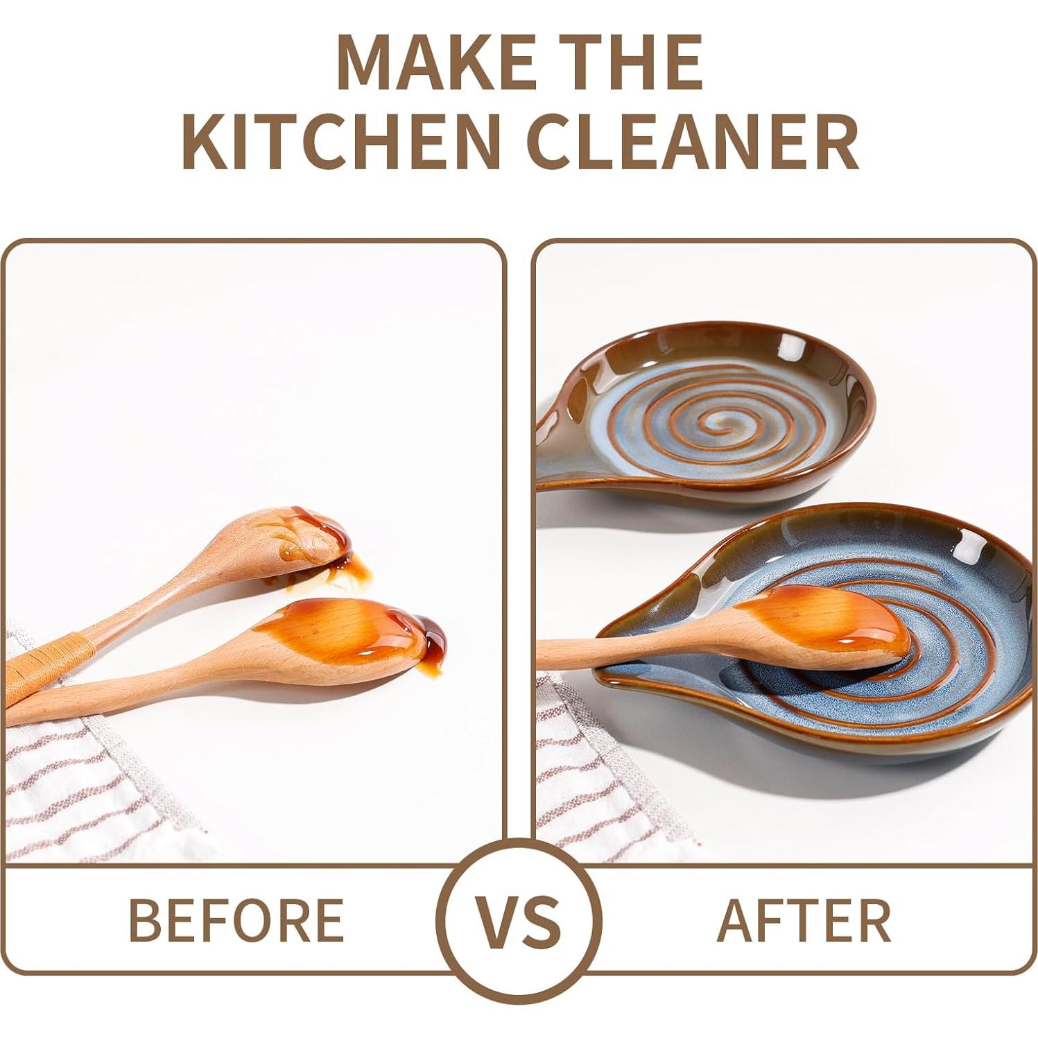 Soporte para Cucharas de Cerámica ANTIS'S HOME Azul 15.5x12.9cm