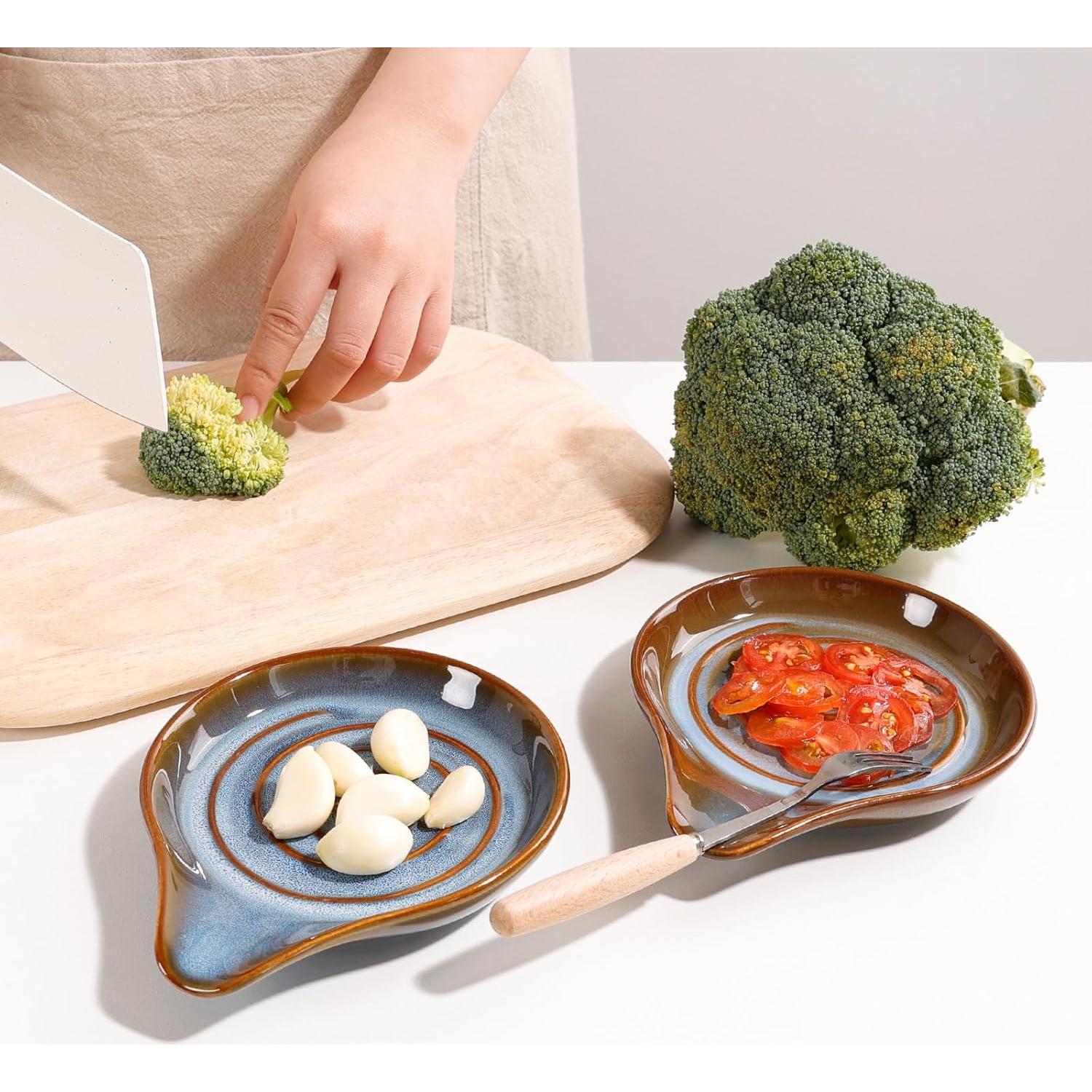 Soporte para Cucharas de Cerámica ANTIS'S HOME Azul 15.5x12.9cm