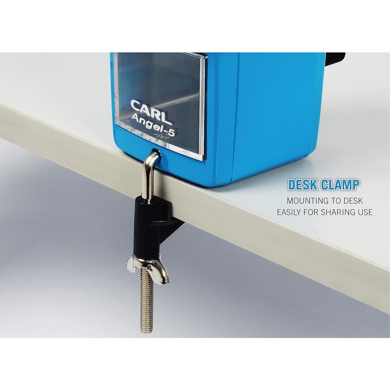 Afilador de lápices manual CARL Angel-5 Negro - Alta resistencia