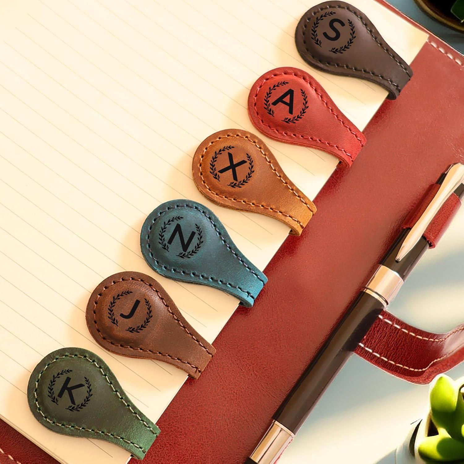 Marcador Magnético de Piel Sintética XMADZ Negro 10x3 cm