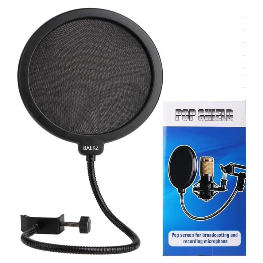 Filtro a prueba de viento y spray para micrófono Blue Yeti 15.24 cm