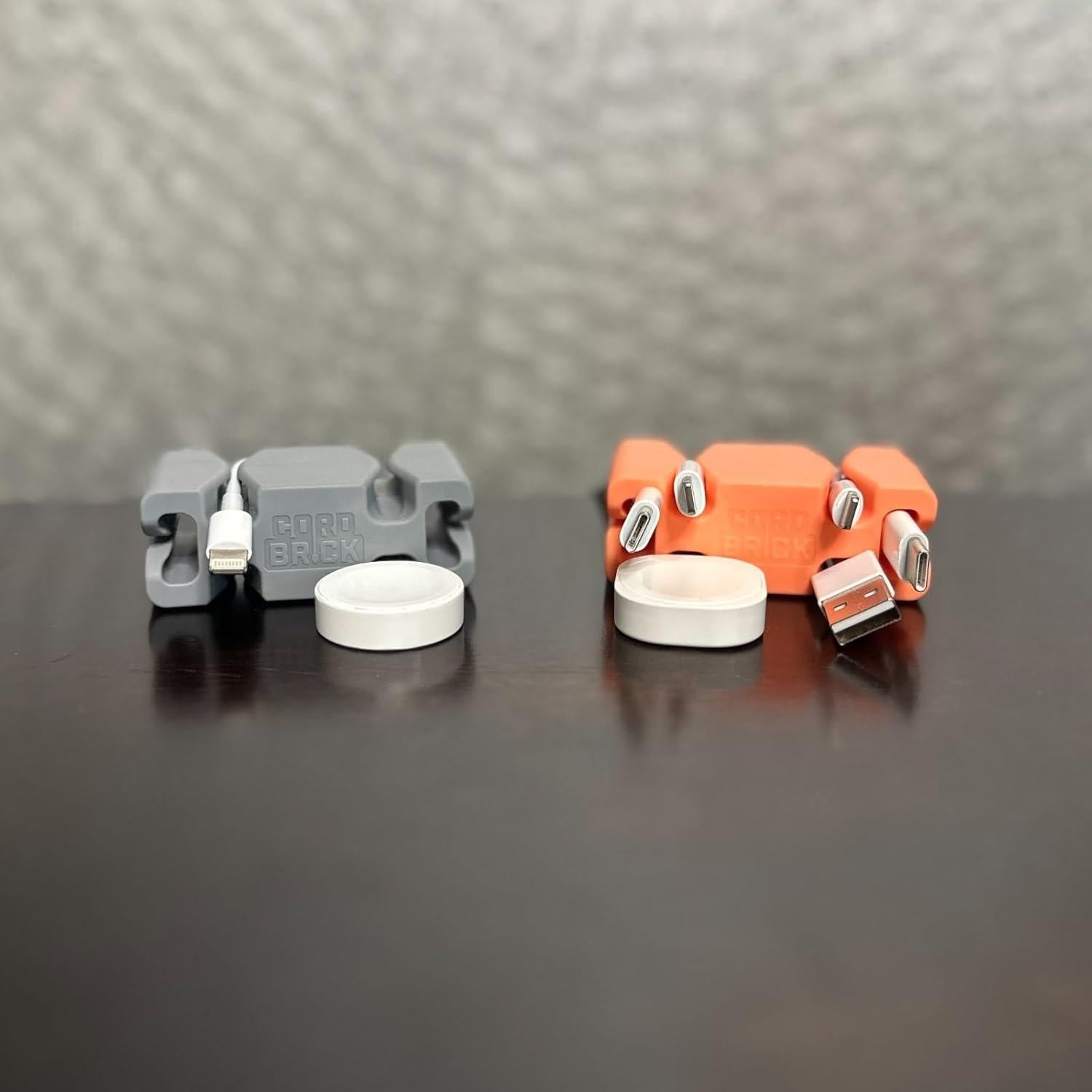 Soporte de Cable con Peso CordBrick - Organizador Negro