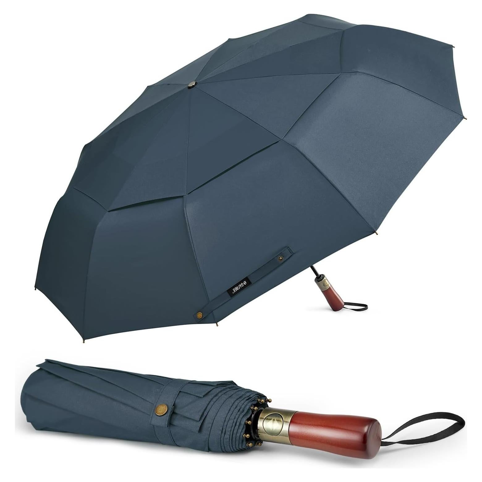 Paraguas de Golf G4Free 137 cm Automático Plegable Azul