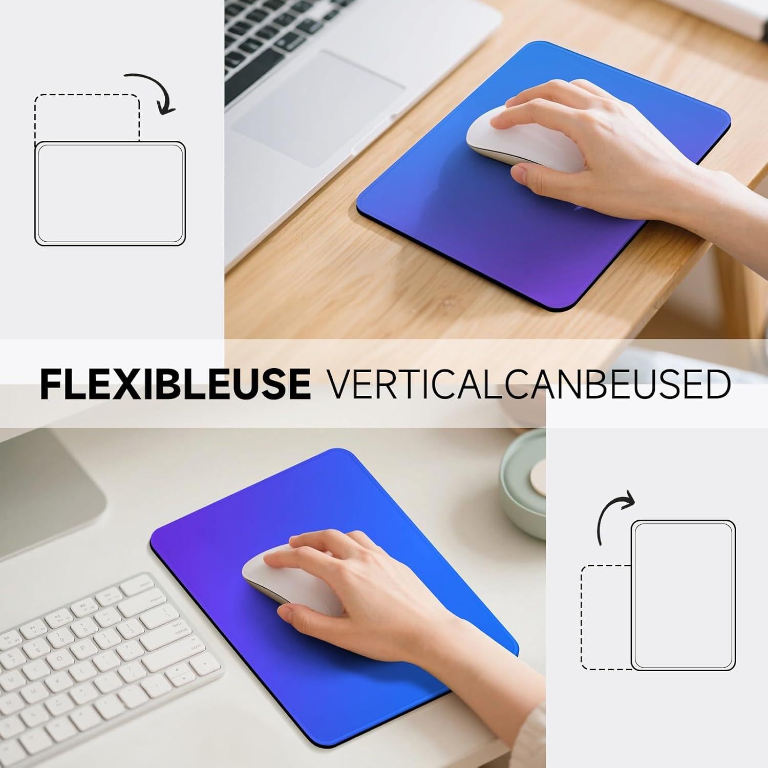 Alfombrilla de Ratón AUPET Degradado Azul-Púrpura 26x21cm