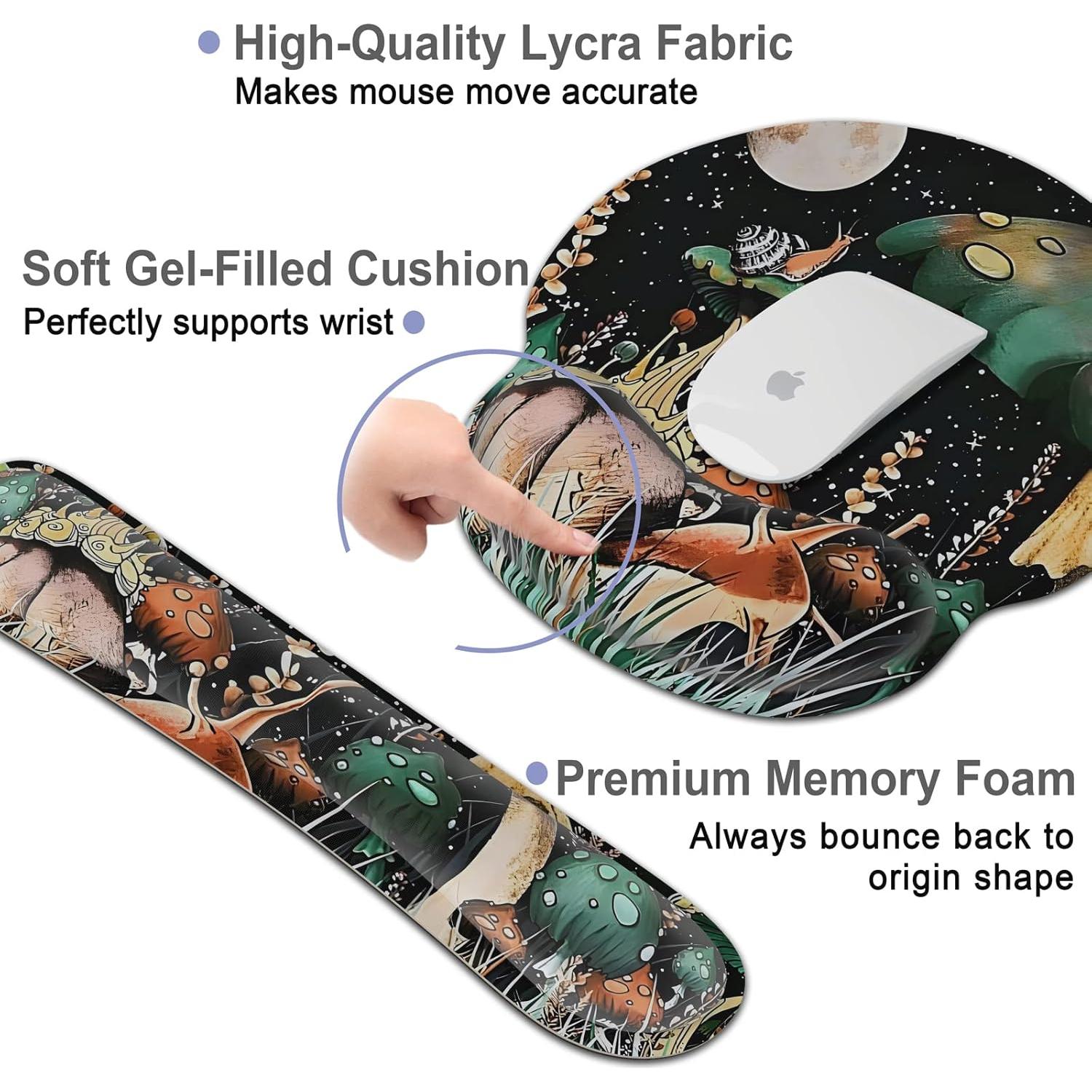 Reposamuñecas ergonómico Geniershy con soporte de gel y base antideslizante