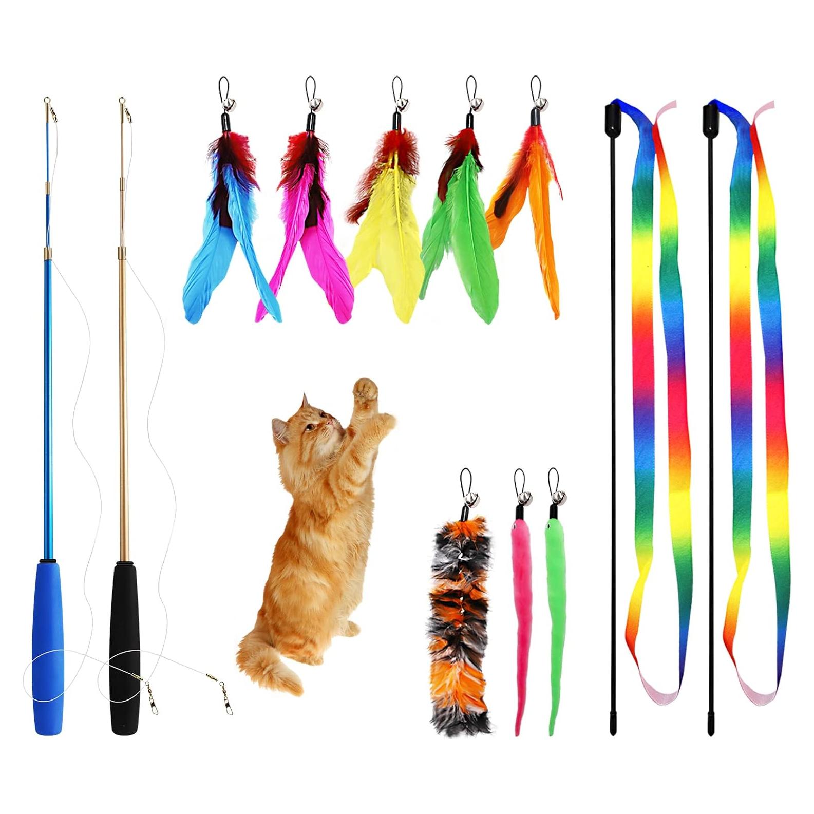 Set de Juguetes Interactivos para Gatos Sunshinetop 12PCS
