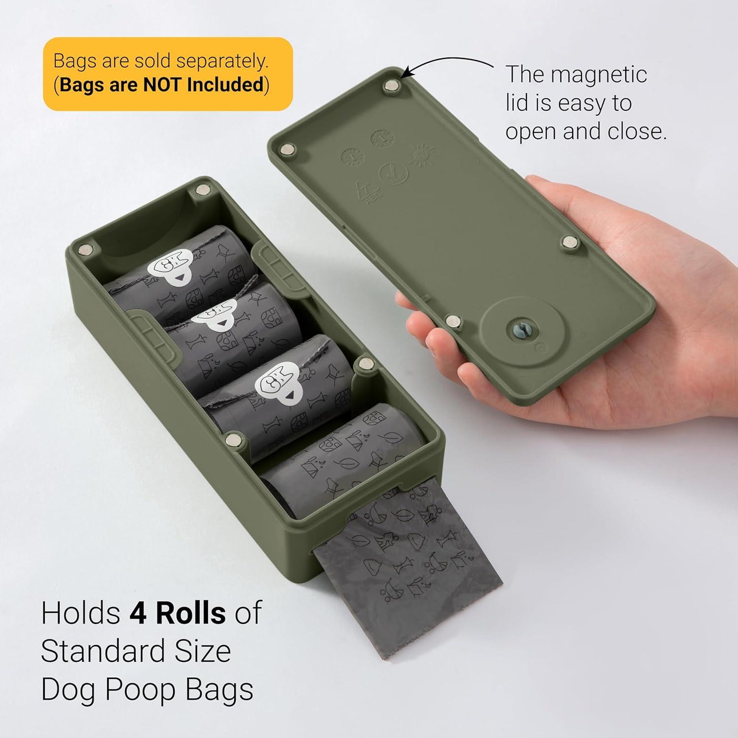 Dispensador de bolsas de excremento para perros SVD.PET Verde Militar