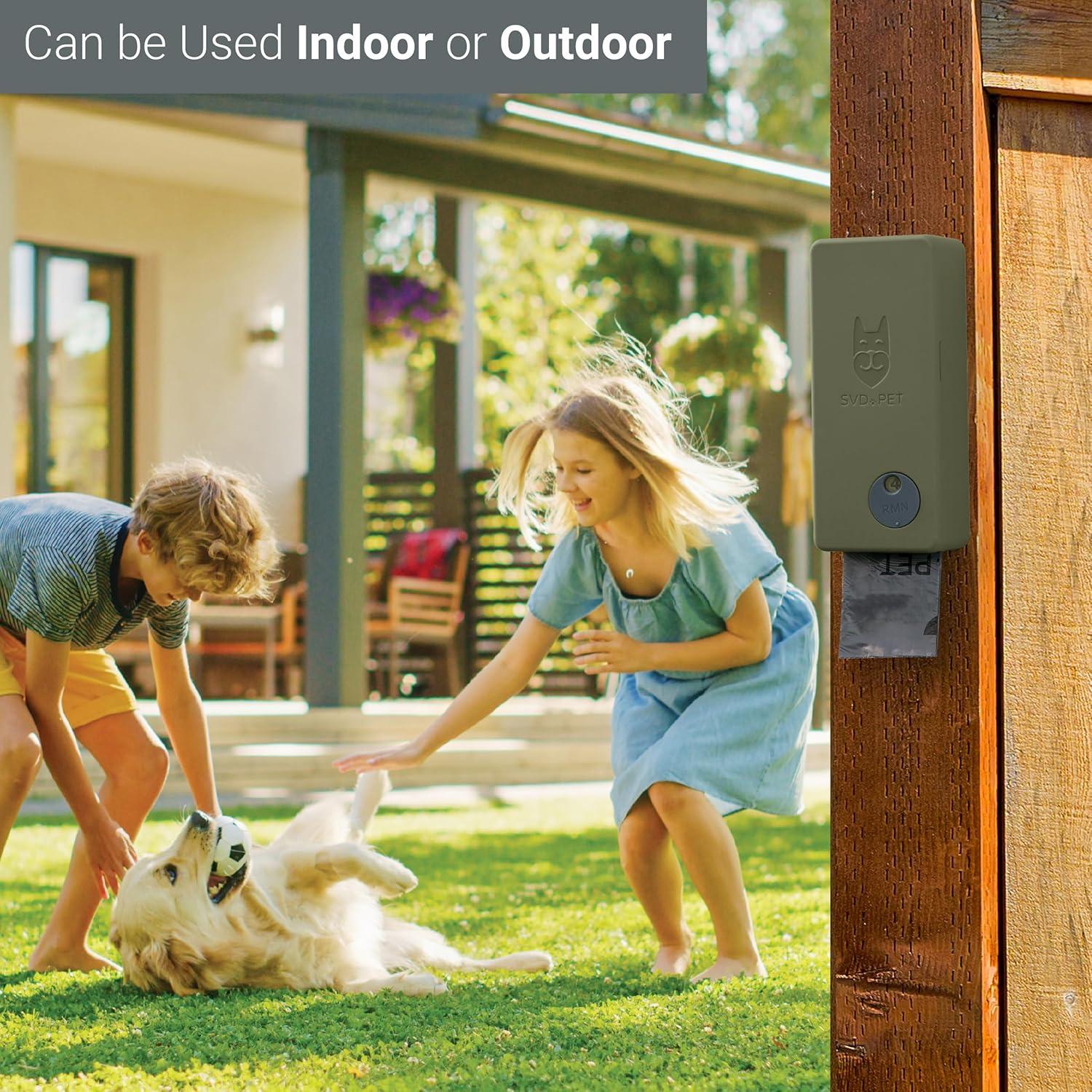 Dispensador de bolsas de excremento para perros SVD.PET Verde Militar