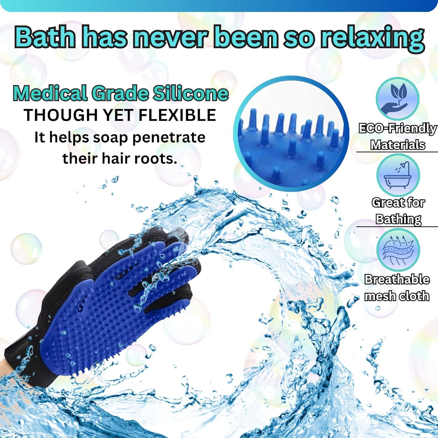 Guantes Quitapelos Multifuncionales ZepetZ - 1 Par Azul