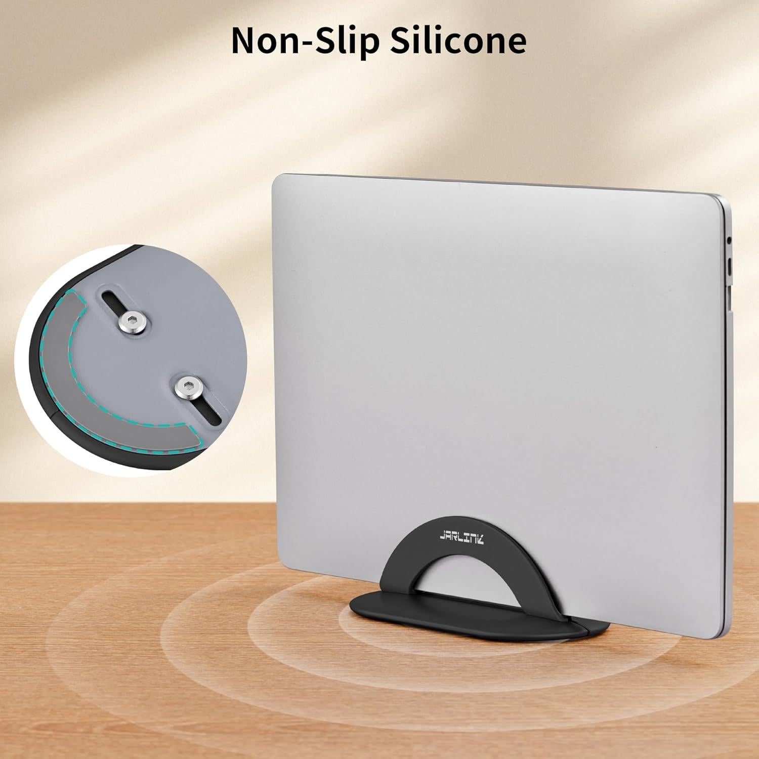 Soporte Vertical para Laptop JARLINK Ajustable Aluminio Negro