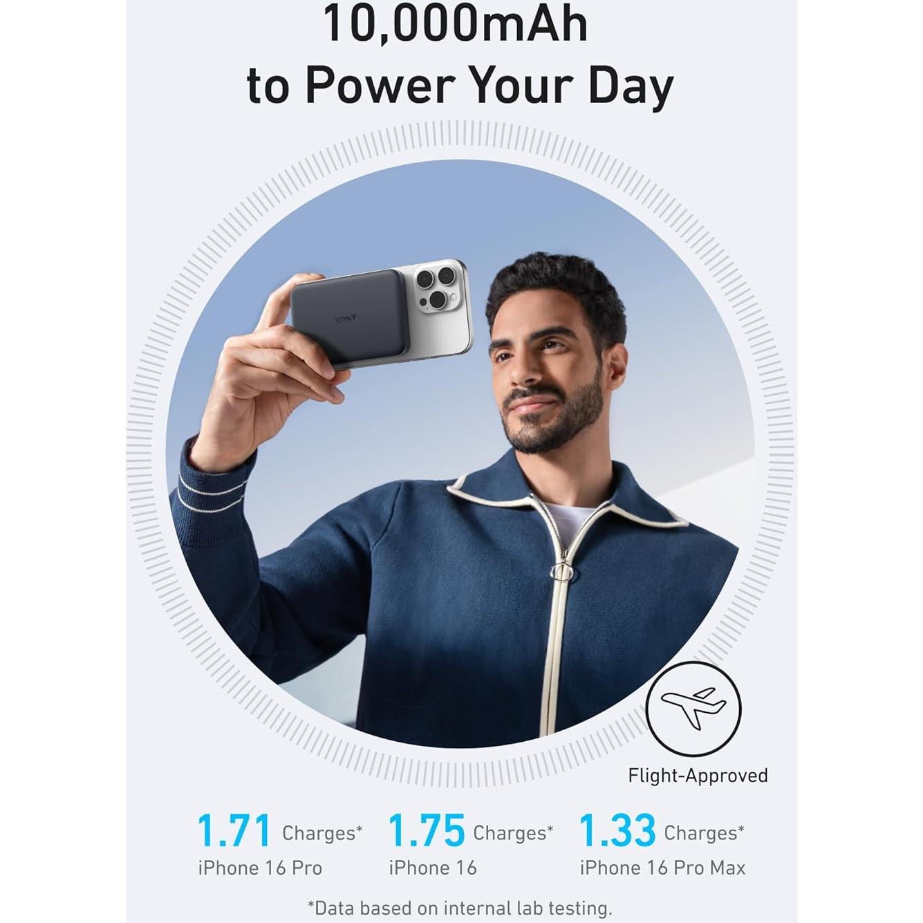 Power Bank Anker MagGo 10,000mAh Cargador Inalámbrico 15W