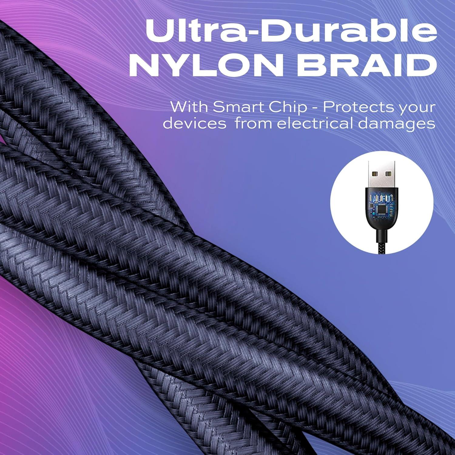 Cable de carga magnético Statik 360 - USB C, Micro USB, 1M