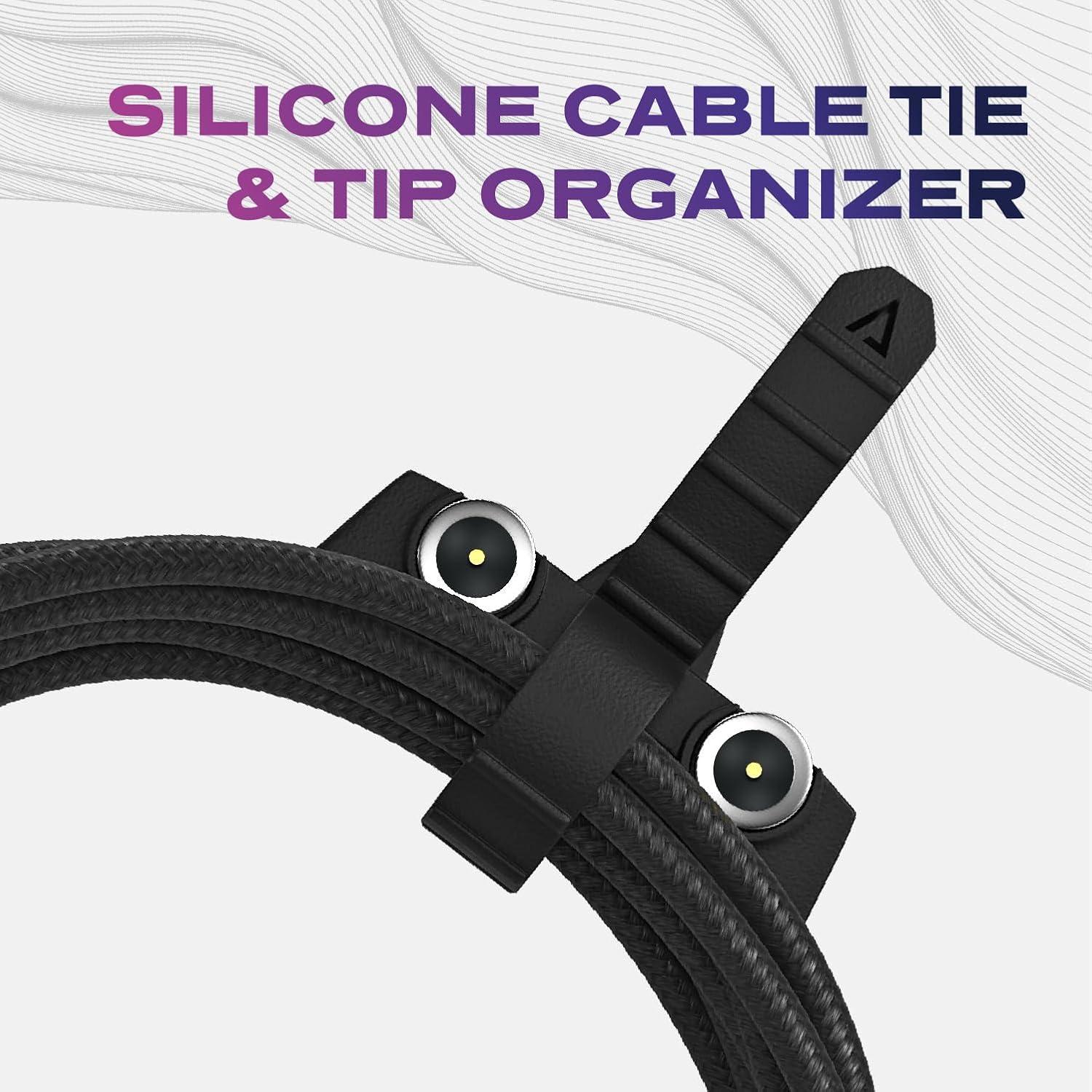 Cable de carga magnético Statik 360 - USB C, Micro USB, 1M