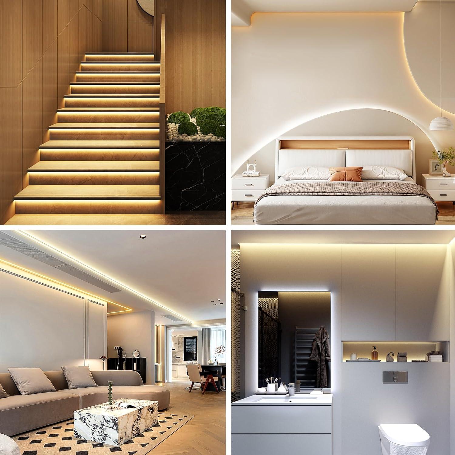 Tira LED blanca regulable 30m Wefomey 24V con control remoto