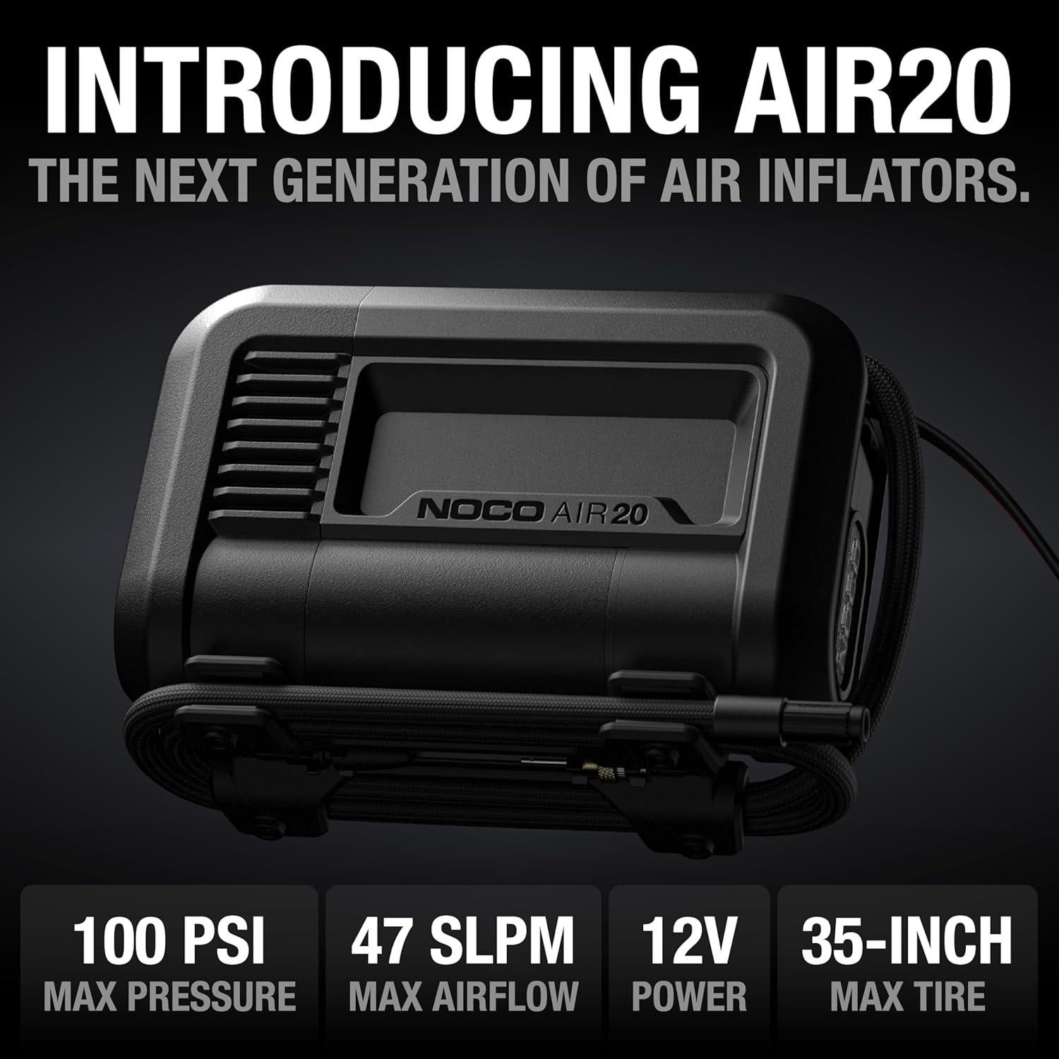 Compresor de Aire Portátil NOCO AIR20 12V 100 PSI 20A