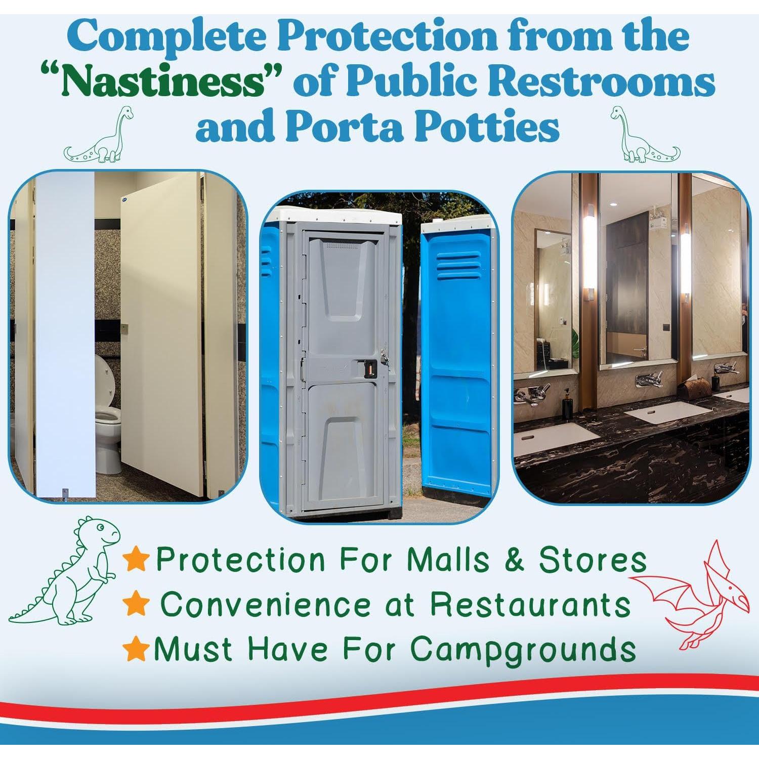 Cubiertas de Asiento de Inodoro Desechables Cadily Dino 20 Pzas