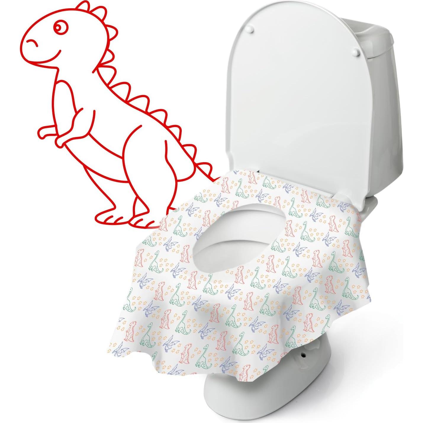 Cubiertas de Asiento de Inodoro Desechables Cadily Dino 20 Pzas