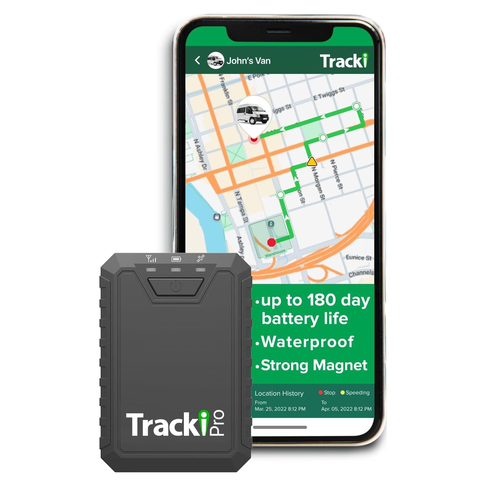 Rastreador GPS Tracki Pro 4G LTE a prueba de agua 10,000mAh