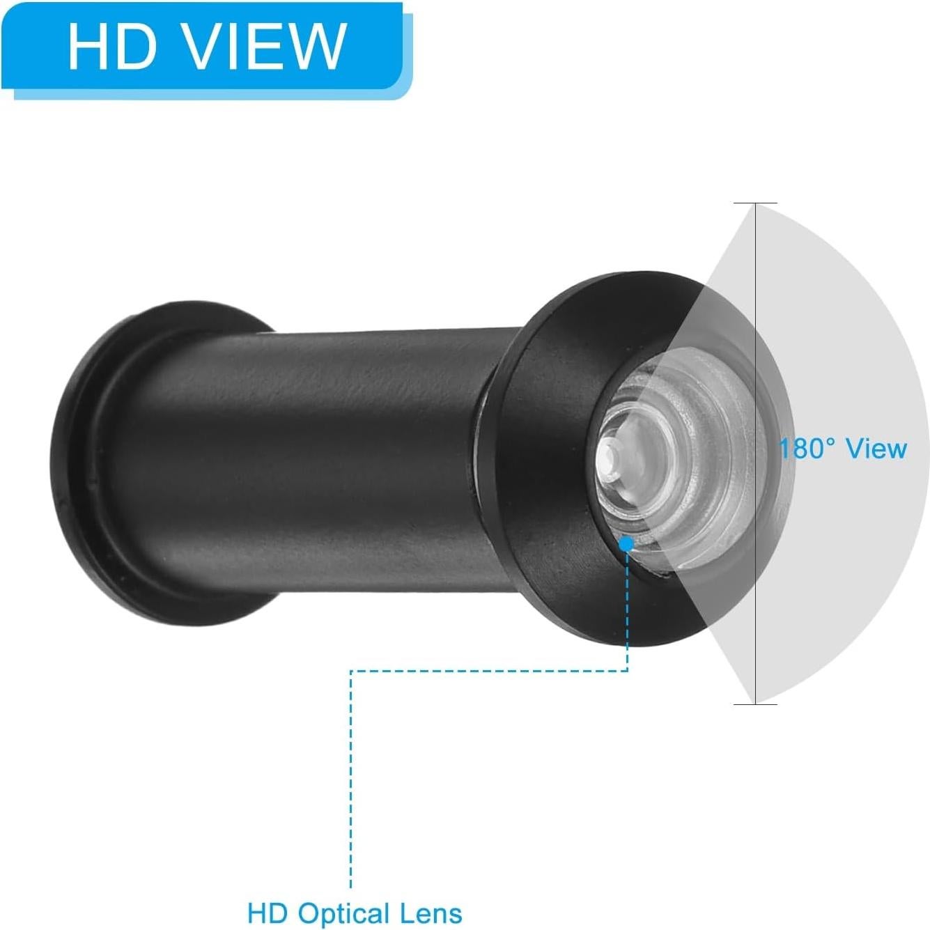 Mirilla de Puerta PATIKIL 160 Grados para Puertas 35-60 mm