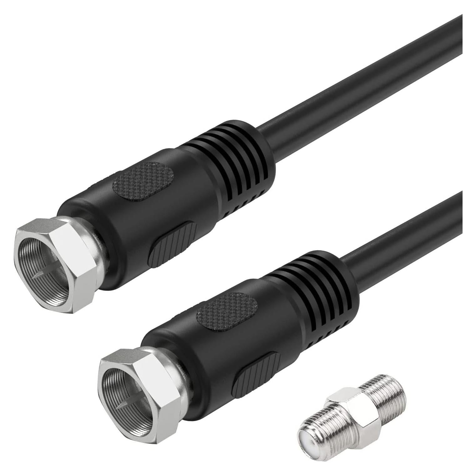 Cable Coaxial RG6 30.48 cm Ullnosoo con Acoplador F Hembra