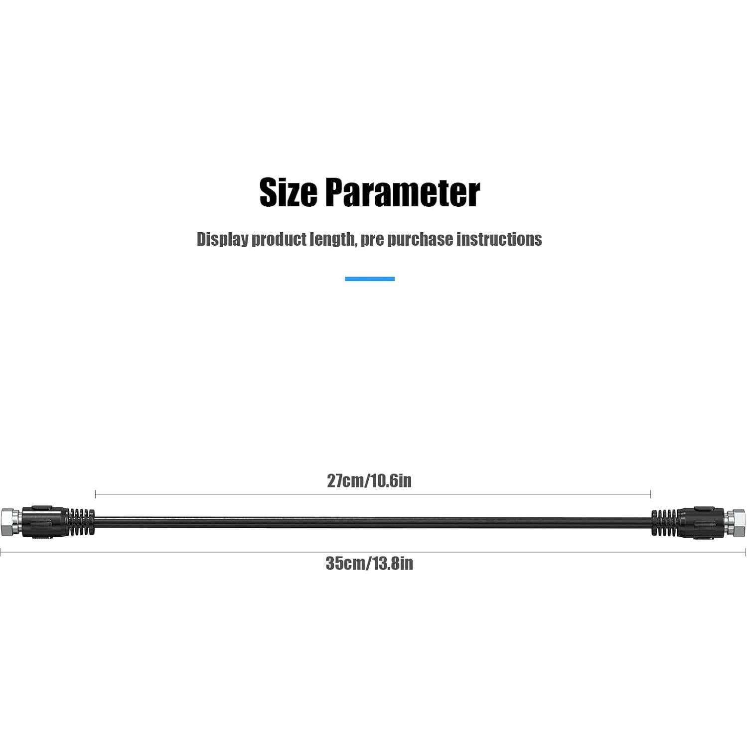 Cable Coaxial RG6 30.48 cm Ullnosoo con Acoplador F Hembra