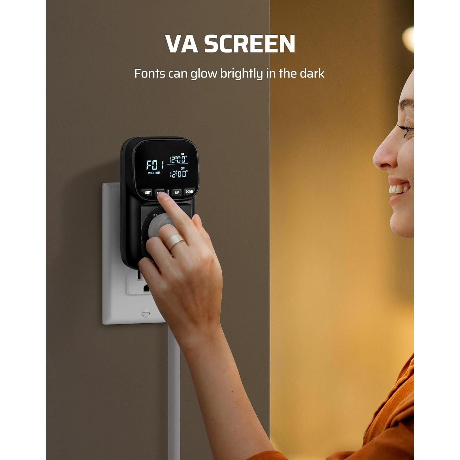 Termostato Digital DEWENWILS 15A para Calefacción y Refrigeración