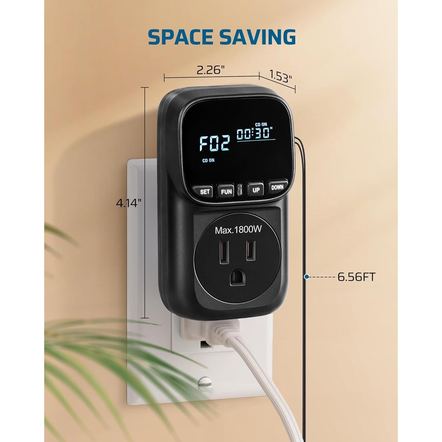 Termostato Digital DEWENWILS 15A para Calefacción y Refrigeración