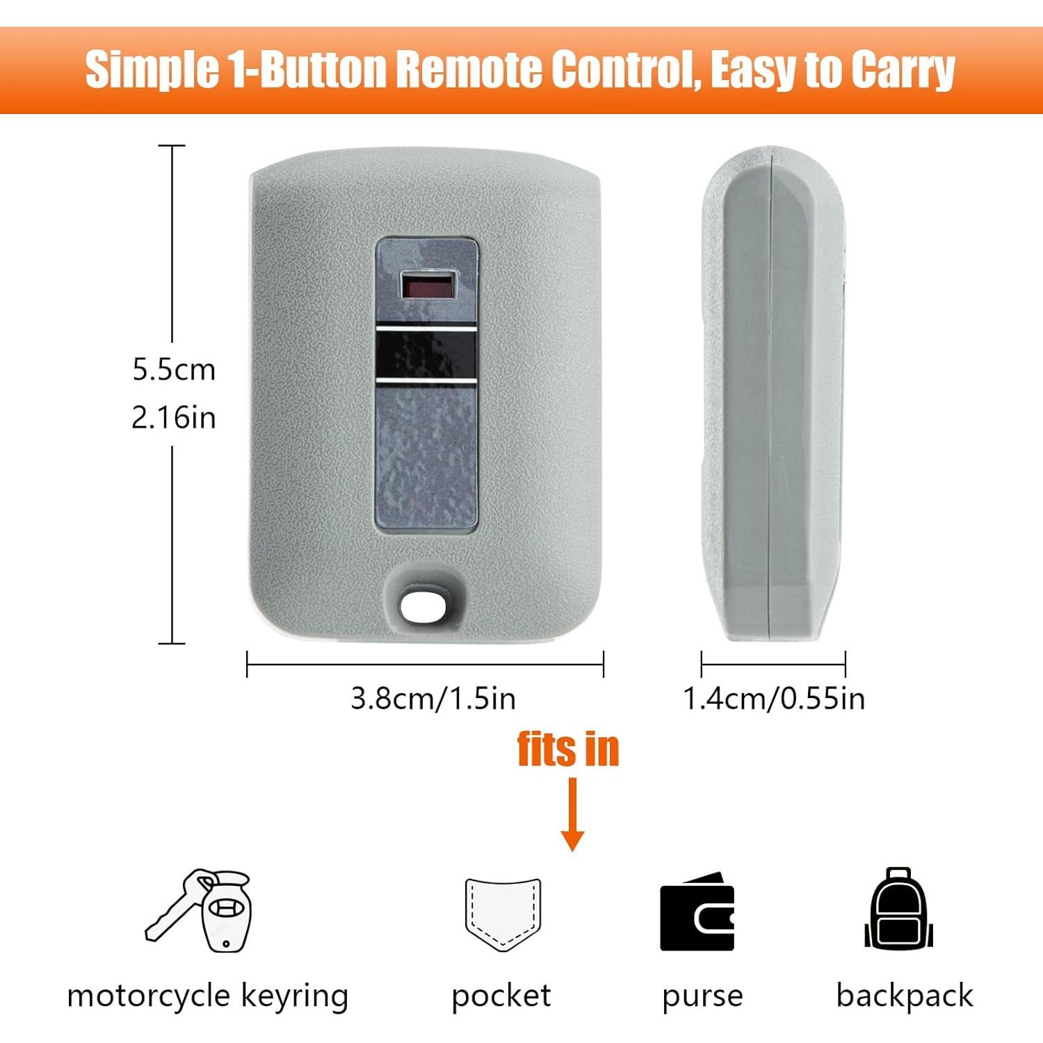 Transmisor de Llave LAWOHO MCS307010 300MHz 10 Interruptores DIP