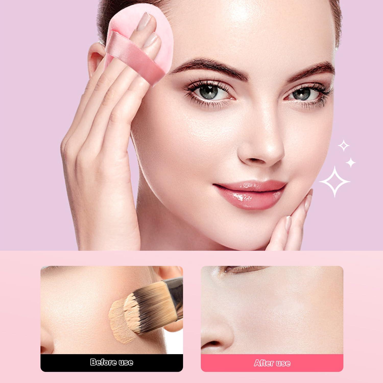 24 Esponjas de Maquillaje Triangulares LUOTIVON - Terciopelo Suave