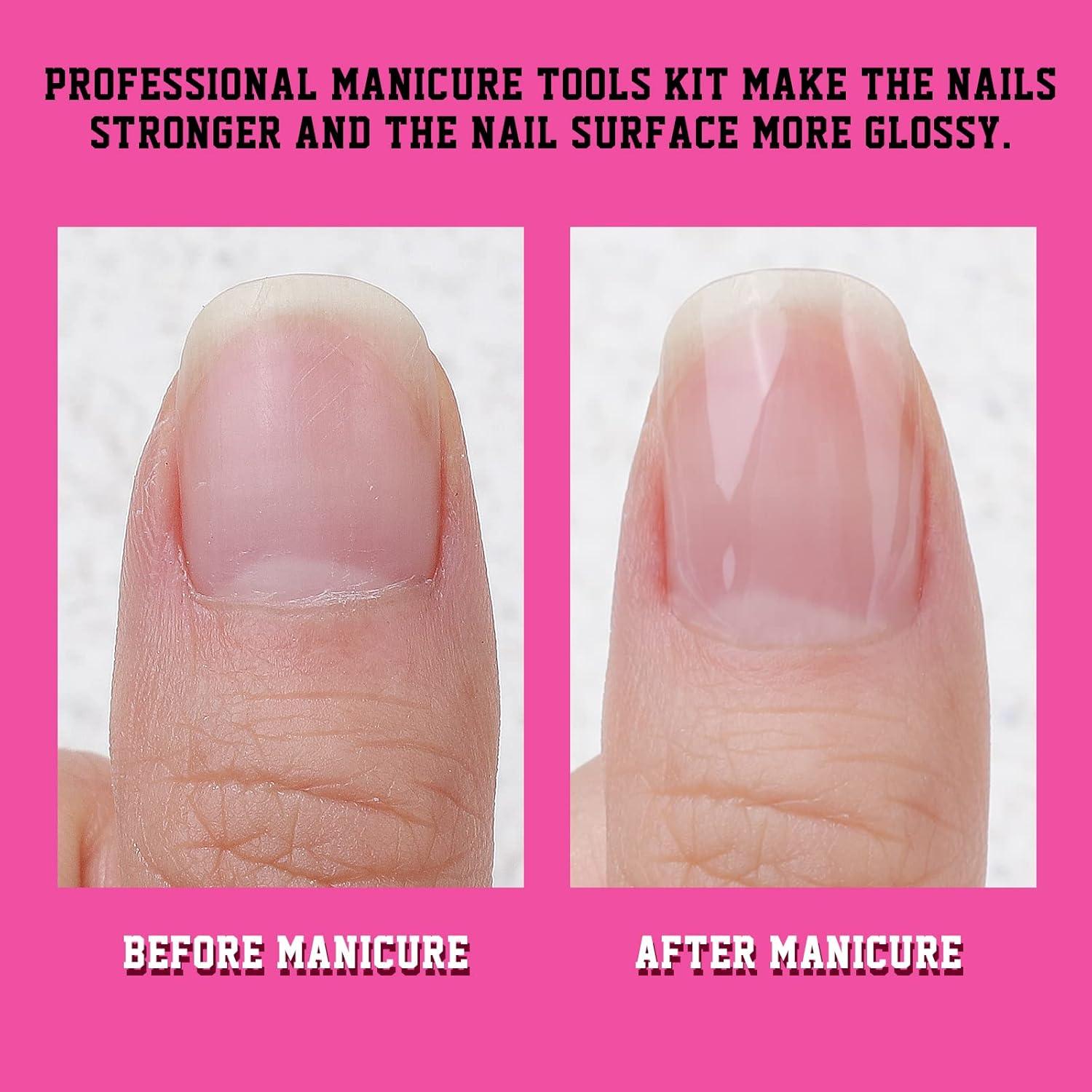 Kit de Manicura Profesional FANDAMEI con 3 Limadoras y Aceite
