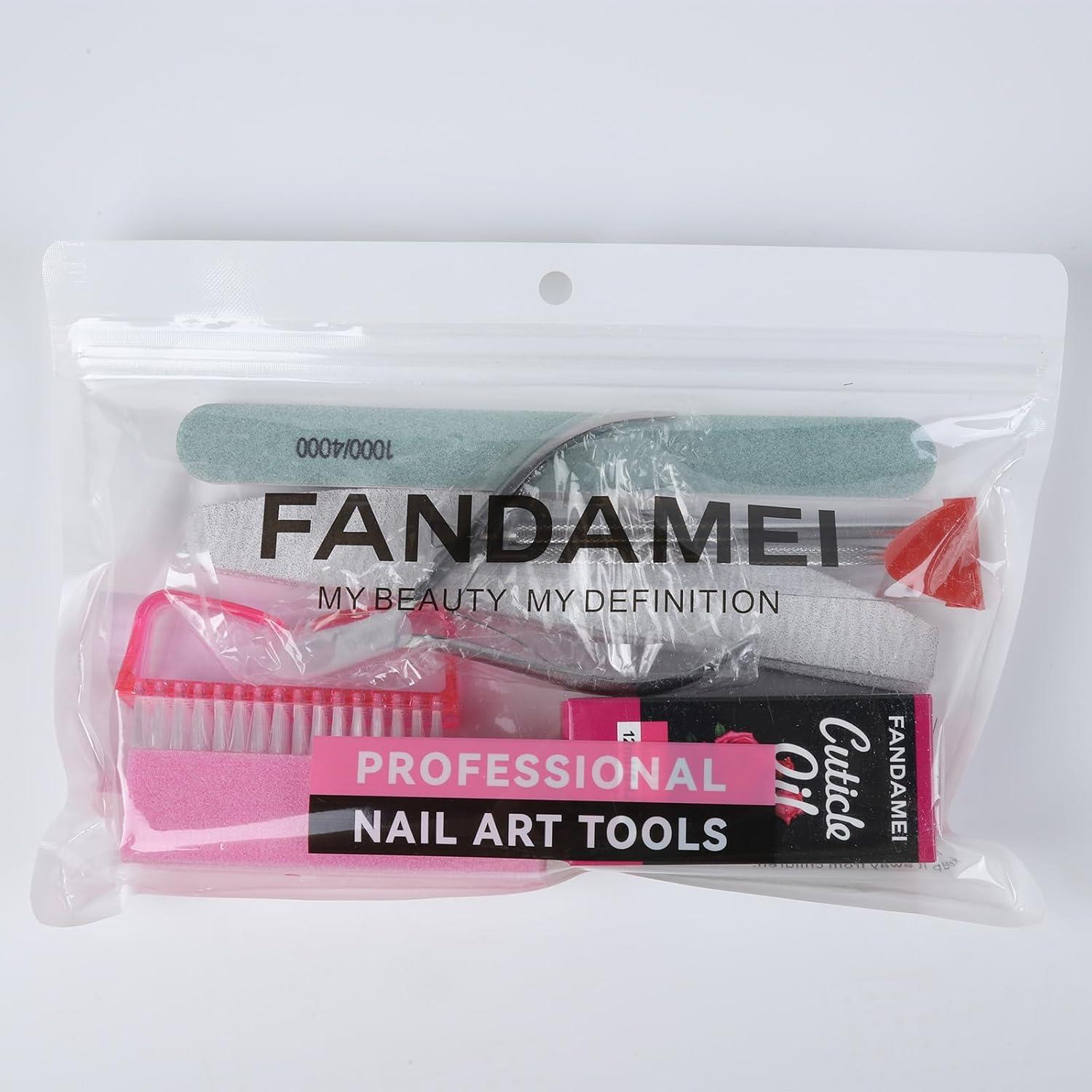 Kit de Manicura Profesional FANDAMEI con 3 Limadoras y Aceite